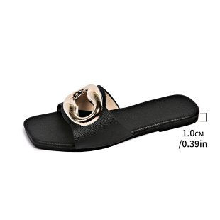 Damen elegante Riemchen-Sandalen mit funkelndem Schmuckelement EB