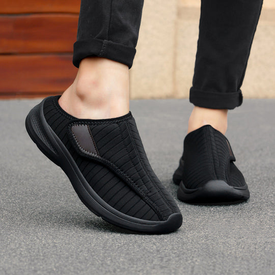 Damen Bequeme Hausschuhe mit rutschfester Sohle und elastischem Obermaterial EB