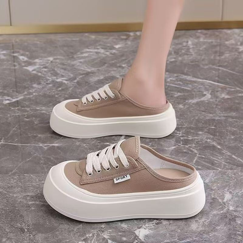 Damen Plateauslipper mit sportlichem Design und bequemer Passform EB