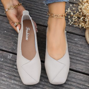 Damen Ballerinas mit elegantem Kreuz-Design und komfortabler Innensohle EB