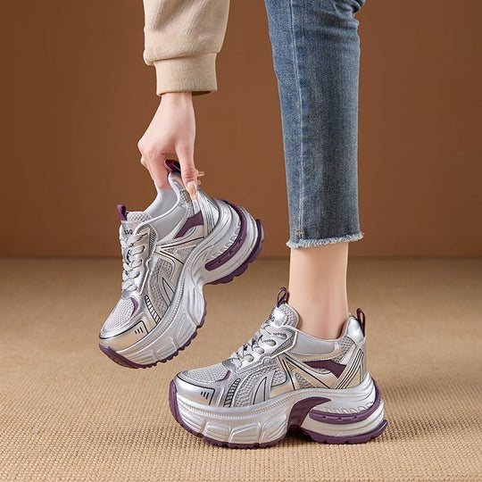 Damen Sportliche Chunky Sneakers mit innovativem Sohlenprofil EB