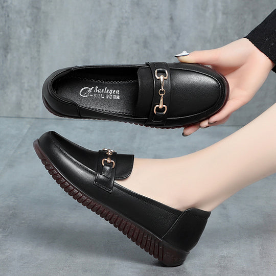 Damen Mokassins mit modischem Schmuckdetail und komfortabler Sohle EB