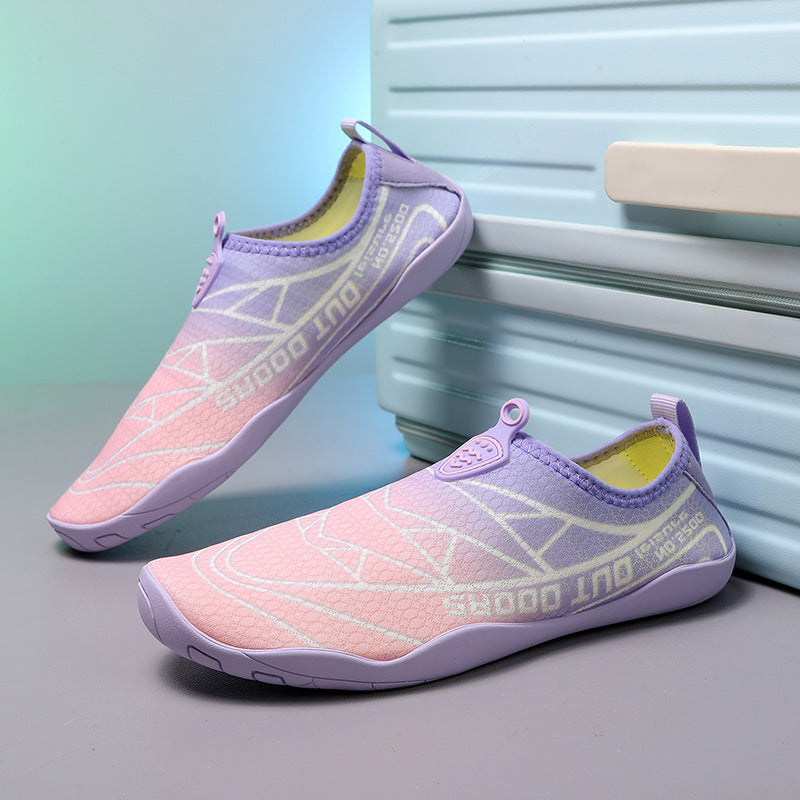 Damen Aqua-Freizeitschuhe mit elastischem Obermaterial und rutschfester Sohle EB