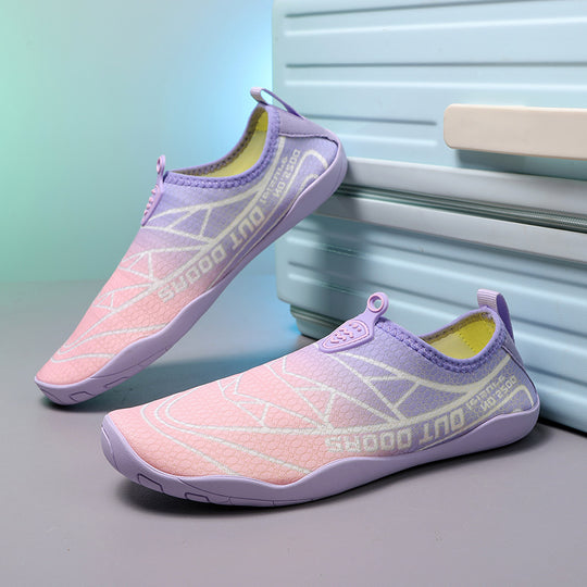Damen Aqua-Freizeitschuhe mit elastischem Obermaterial und rutschfester Sohle EB