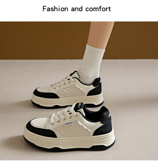 Damen modische sneakers mit rutschfester Sohle und einzigartiger Oberflächenstruktur EB