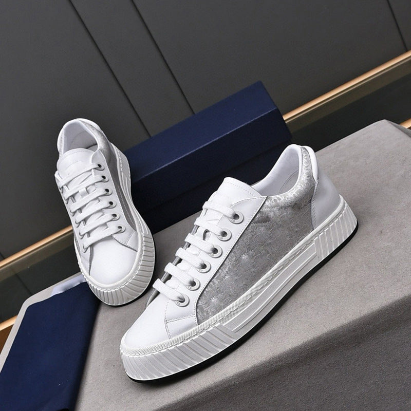 Damen Designer Sneakers mit luxuriösem Obermaterial und rutschfester Sohle EB