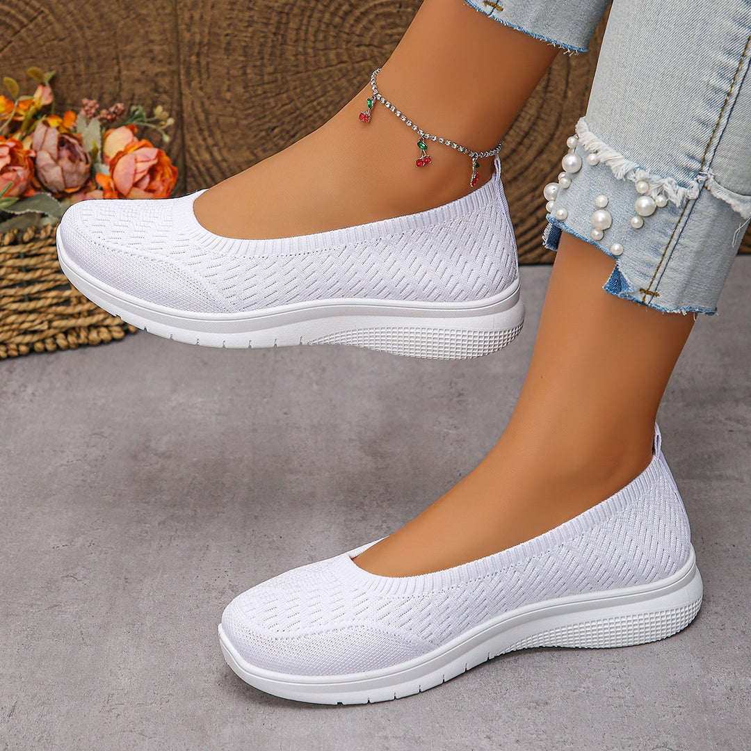 Damen Slip-On Freizeitschuhe mit atmungsaktivem Obermaterial EB