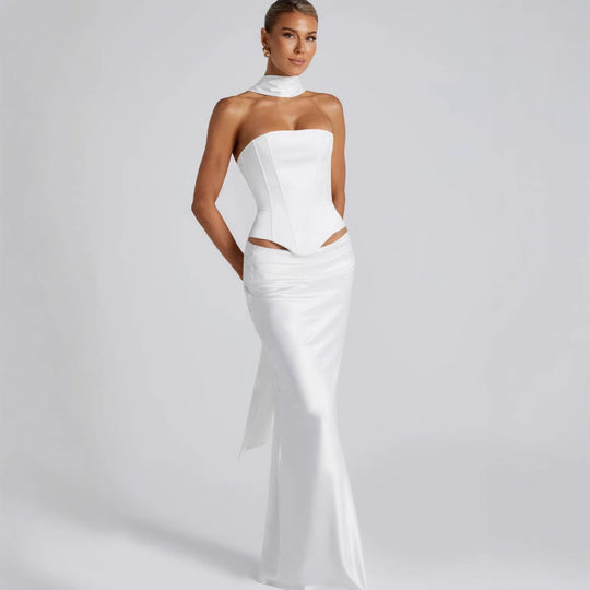 Damen Elegantes Abendkleid mit schulterfreiem Design und figurbetontem Schnitt EB
