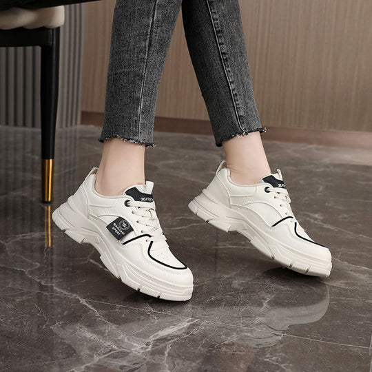 Damen Sportliche Chunky Sneakers mit atmungsaktiver Oberflächenstruktur EB
