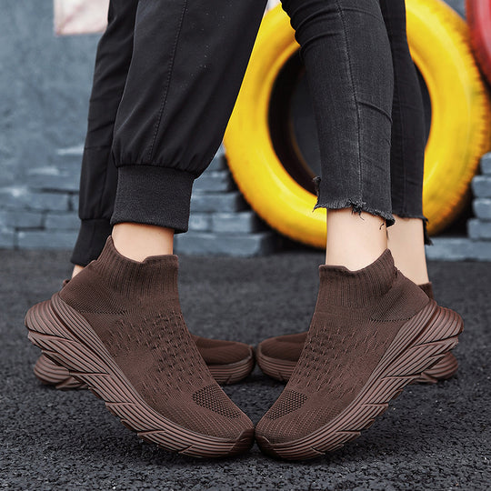 Damen Sportliche Strick-Sneaker mit elastischer Sohle EB