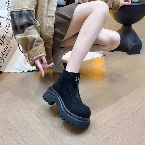 Damen Ankle Boots mit rutschfester Sohle und modischem Design EB