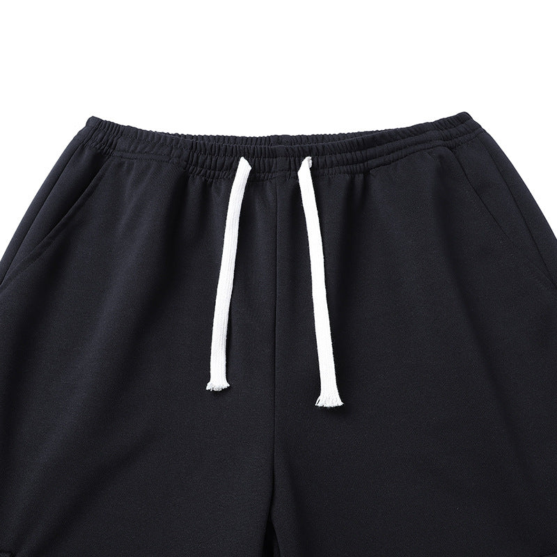Herren lockere Cargo-Jogginghose mit elastischem Bund, Kordelzug und aufgesetzten Klappentaschen EB