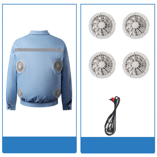 Unisex Nan kühlende Ventilationsjacke mit integrierten Lüftern und USB-Anschluss EB
