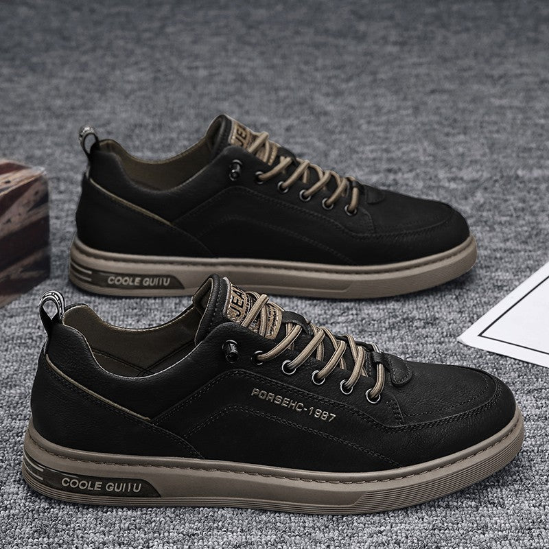 Damen Elegante Sneakers aus weichem Leder mit dämpfender Laufsohle EB