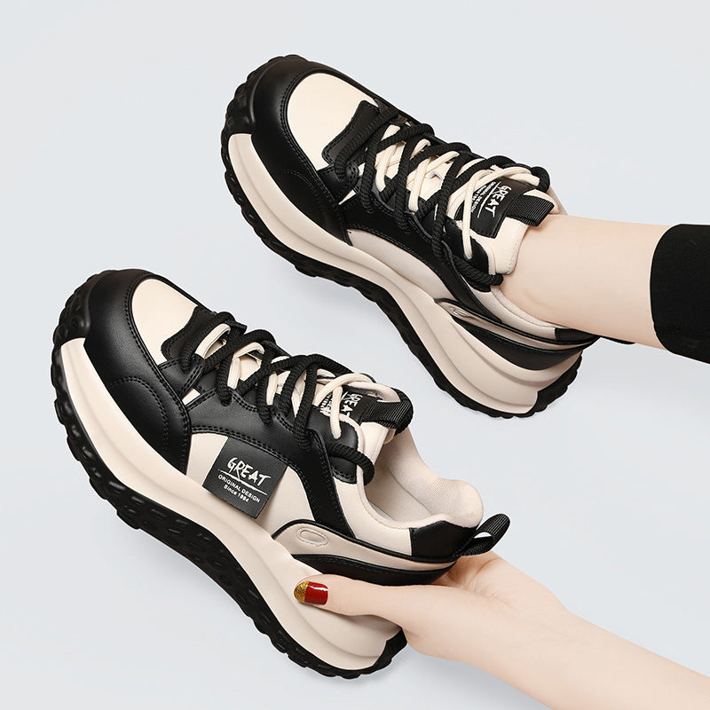 Damen Sportliche Chunky Sneakers mit dämpfender Sohle und rutschfestem Profil EB
