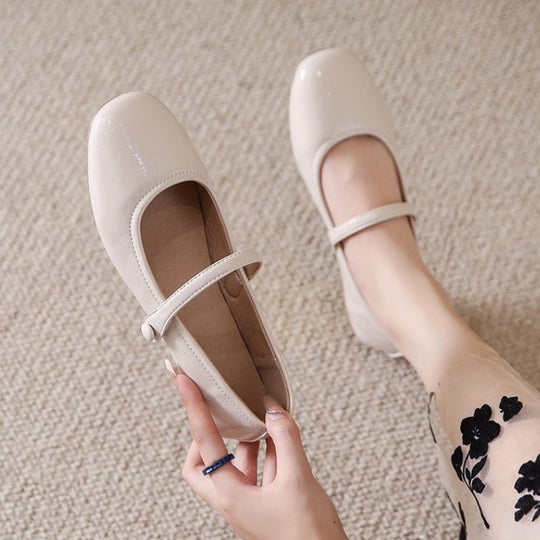 Damen Ballerinas mit dekorativem Riemchen und komfortabler Sohle EB