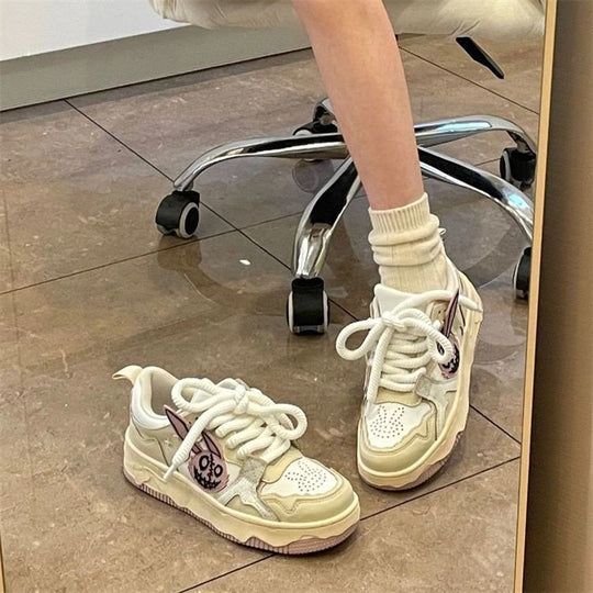Damen Sneakers mit einzigartigem Tierdesign und komfortabler Dämpfung EB