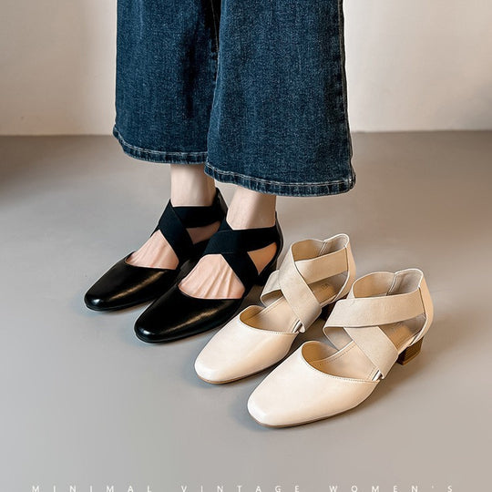Damen elegante und bequeme Slingback-Pumps EB