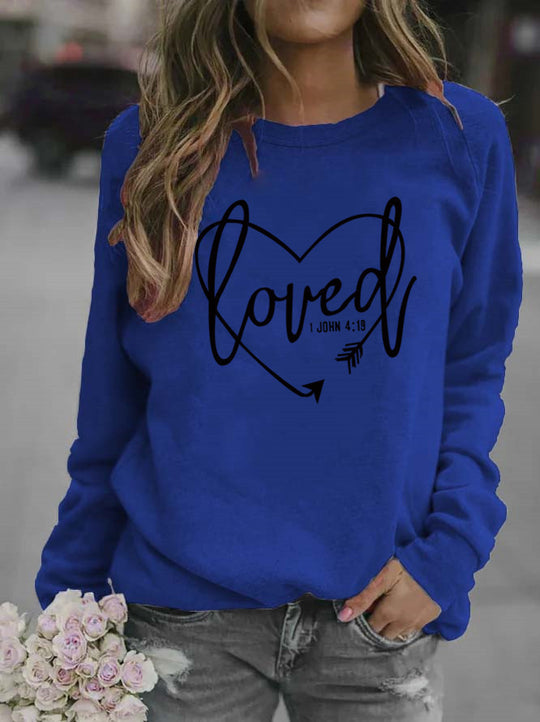 Damen Sweatshirt mit inspirierendem Schriftzug und trendigem Design EB