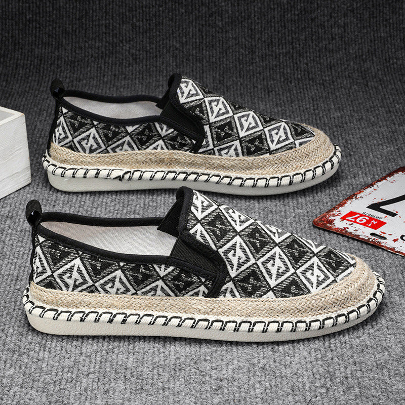 Damen Slip-On Espadrilles mit kunstvoller Stickerei EB