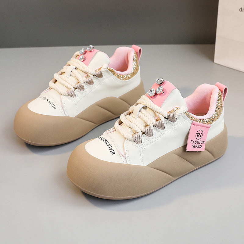 Damen Modische Sneakers mit funkelnden Akzenten und komfortablem Sohlenprofil EB