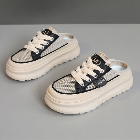 Damen Slip-On Sneakers mit atmungsaktivem Mesh-Obermaterial und modischem Design EB
