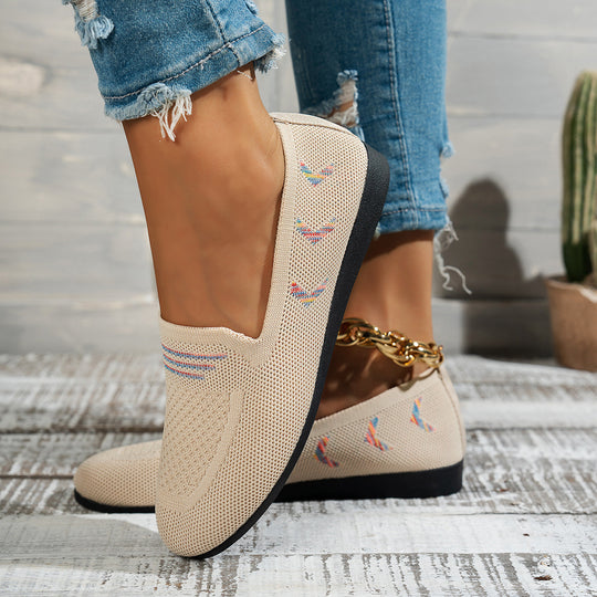 Damen Atmungsaktive Schuh mit elastischem Riemendesign EB