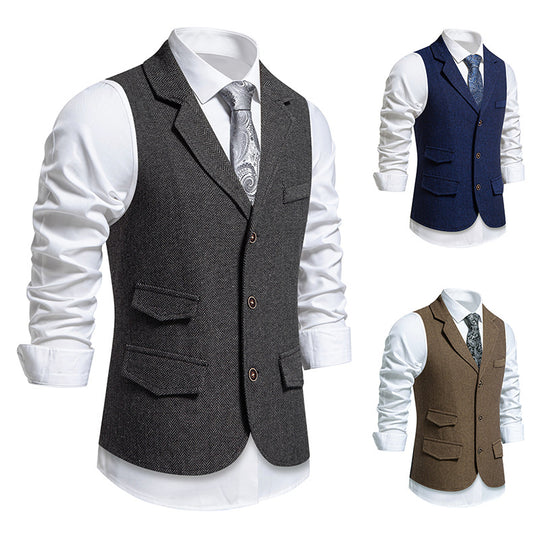 Herren Baumwoll-Feincord Weste EB