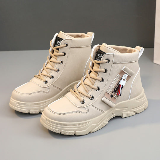 Damen trendige High-Top Sneakers mit robustem Profil und modischem Design EB