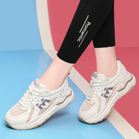Damen Sportliche und atmungsaktive Laufschuhe mit dämpfender Sohle EB