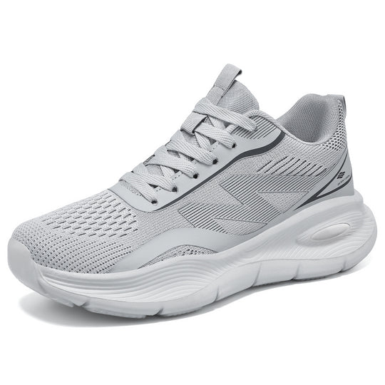 Damen nan Performance-Slip-On Running-Sneaker mit nahtlosem Mesh-Obermaterial, stoßdämpfender Waben-Plateausohle und verstärkter Fersenstütze EB