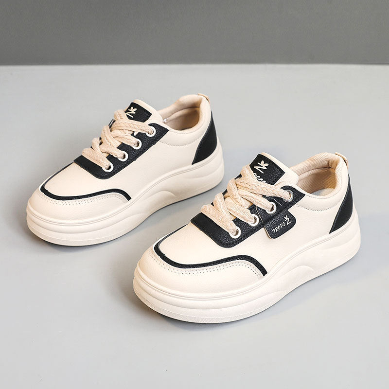 Damen modische Sneakers mit sportlicher Sohle und atmungsaktiver Obermaterialstruktur EB