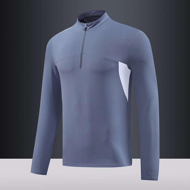 Herren Funktions-Thermoshirt mit Stehkragen und Reißverschluss EB