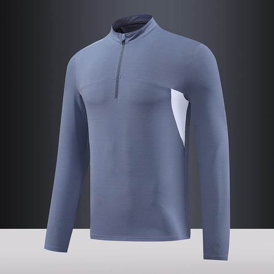 Herren Funktions-Thermoshirt mit Stehkragen und Reißverschluss EB