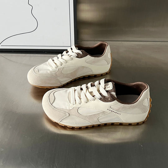 Damen Sportliche Freizeit-Sneaker mit atmungsaktiver Mesh-Oberfläche und stabiler Gummisohle EB