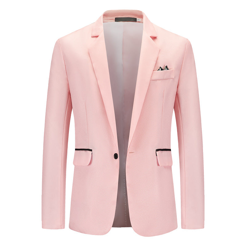 Herren Eleganter Anzugblazer mit feiner Struktur und modernem Schnitt EB