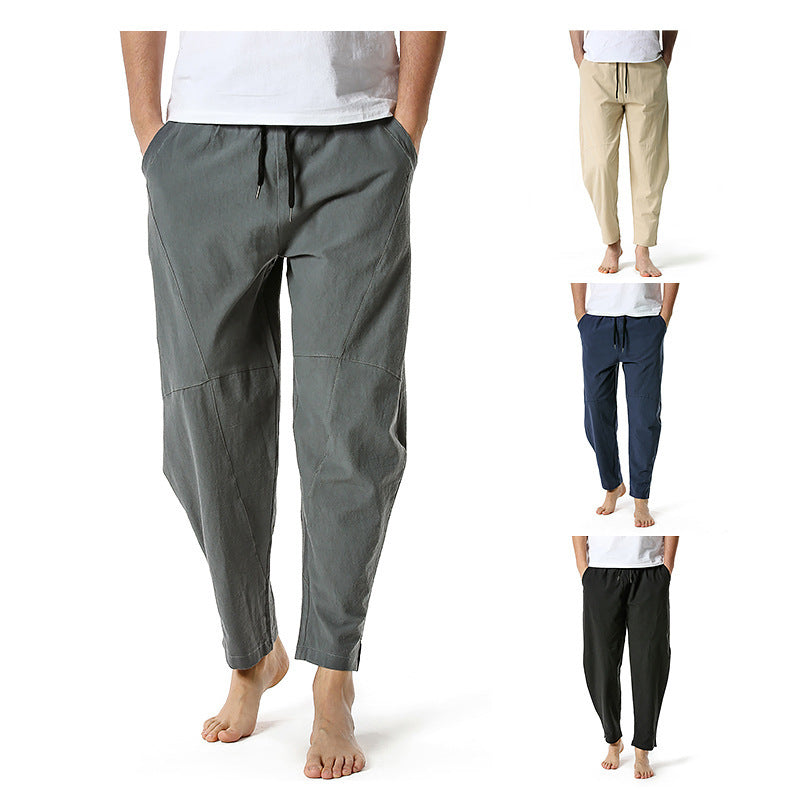 Herren moderne Freizeit-Hose mit elastischem Bund und praktischen Seitentaschen EB