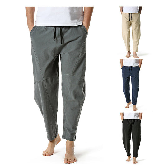 Herren moderne Freizeit-Hose mit elastischem Bund und praktischen Seitentaschen EB