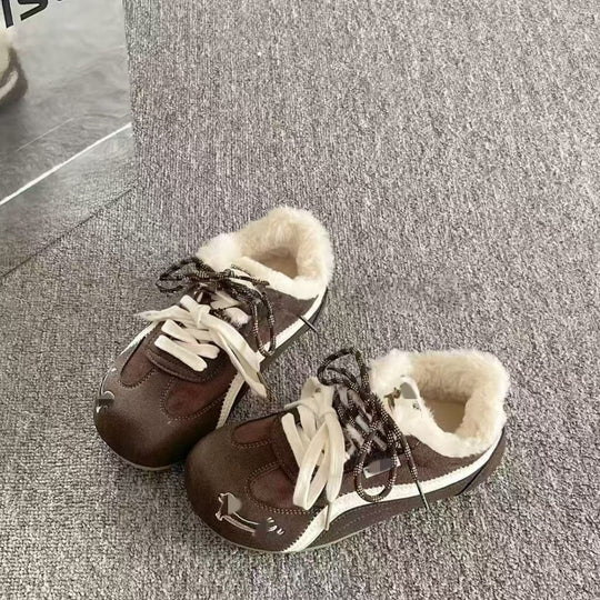Damen Winter Sneakers mit wärmendem Fleece-Innenfutter und rutschfester Sohle EB