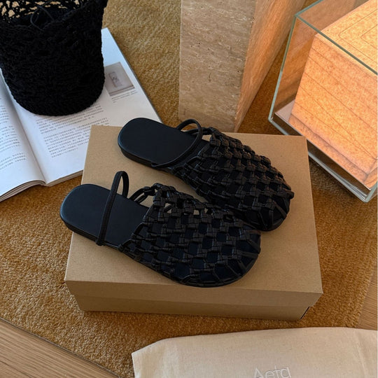 Damen geflochtene Sandalen EB