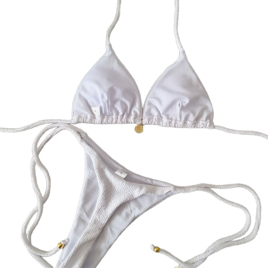 Damen Triangel-Bikini mit raffinierten Details EB