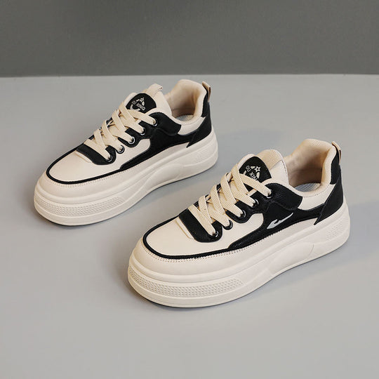 Damen modische Plateau-Sneaker mit ergonomischem Design und dämpfendem Sohlenprofil EB