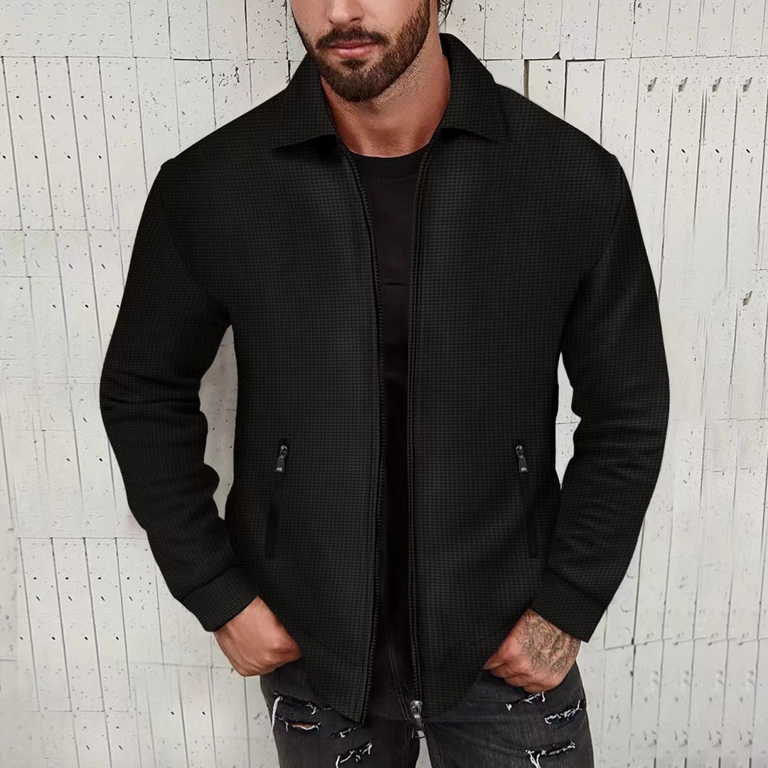 Herren modische Freizeitjacke mit strukturiertem Design und Modernem Schnitt EB