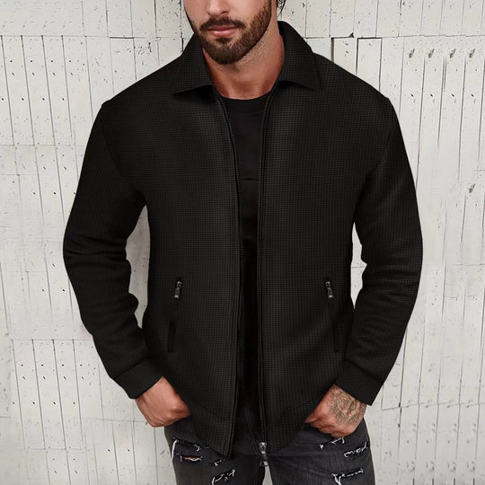 Herren modische Freizeitjacke mit strukturiertem Design und Modernem Schnitt EB