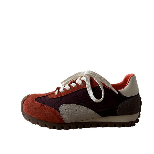 Damen Sportliche Retro-Laufschuhe mit atmungsaktiver Oberflächenstruktur und rutschfester Sohle EB