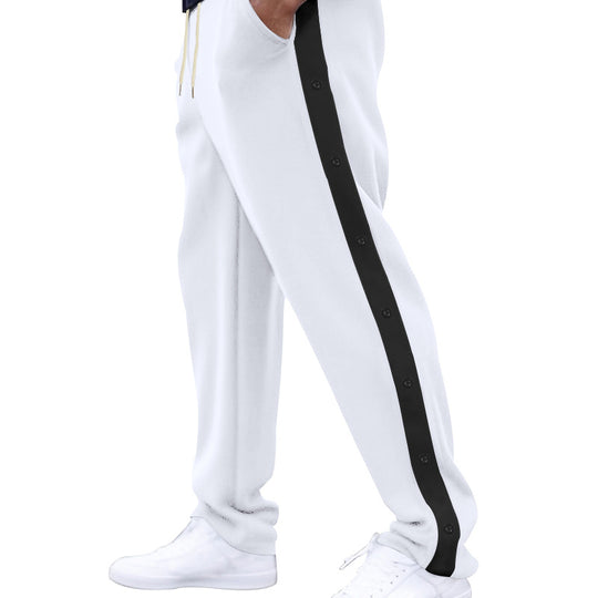 Herren Sportliche Jogginghose mit Knopfleiste und elastischem Bund EB