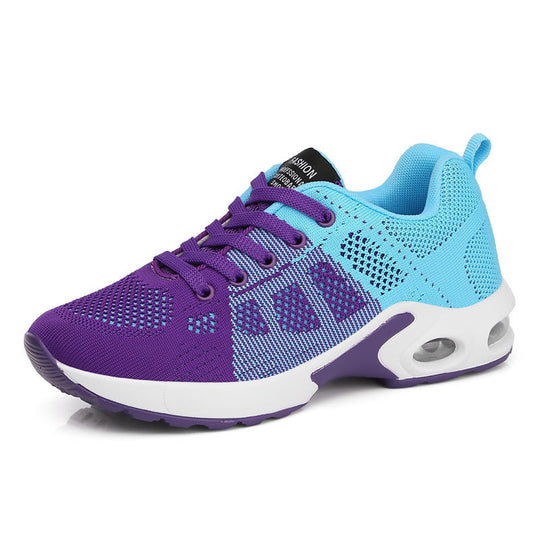 Damen atmungsaktive Strick-Sneaker mit Luftkammer-Zwischensohle und gepolstertem Einstieg EB