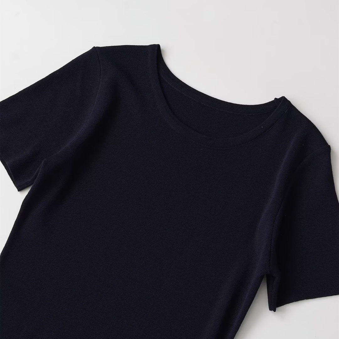 Damen Maxikleid mit schwingendem Schnitt und betontem Tailleneinsatz EB