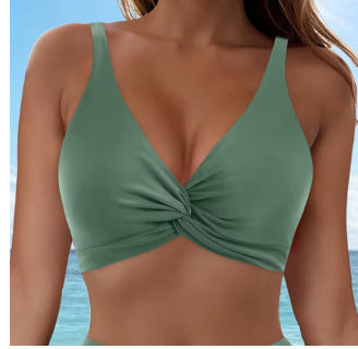 Damen Sportliches Bikinioberteil mit Twist-Design EB