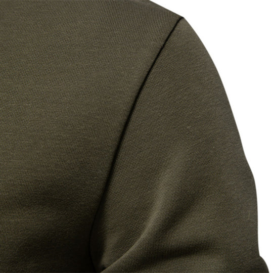 Herren nan klassisches Rundhals-Sweatshirt aus schwerer Baumwollmischung mit angerauter Innenseite und gerippten Bündchen EB